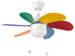 Ventilateur luminaire pour enfants