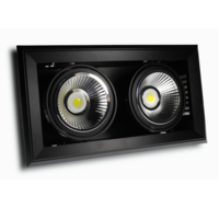 Support encastrable double avec ampoules led AR111 2*23W V-TAC