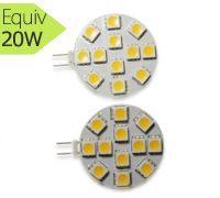 Lot de 2 ampoules led G4, 2.5W, 200 lm, 120°, blanc chaud V-TAC