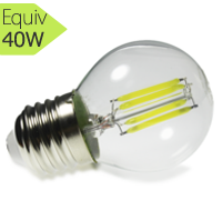 Ampoule led filament E27, 4W, petit globe I Light