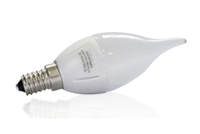 Ampoule led flamme "coup de vent", aspect dépoli, 6W dimmable 