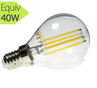 Ampoule led filament E14, P45, 4W, 300°, 400 lm V-TAC