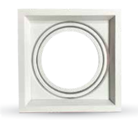 Support ampoule AR111 simple, encastrable, orientable, blanc V-TAC