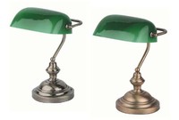 Lampe banque BANKER - bronze ou or vieilli 