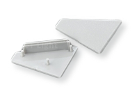 Lot de deux bouchons pour profilé alu CORNER27 