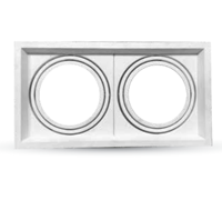 Support encastrable pour AR111, double, blanc V-TAC