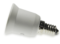 adaptateur douille E14 vers E27 (petit culot vers le gros culot) 