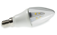 Ampoule led flamme E14, 3W, 120°, 170 lm, blanc chaud