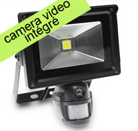 Projecteur led caméra étanche, 10W, avec détecteur de mouvements 