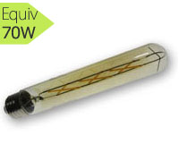 Ampoule led longue 8w , E27, ambré, Vision EL