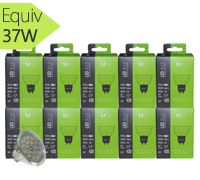 Lot 10 ampoules led GU5.3, 4.5W, 420 lm, blanc neutre Forever light
