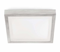 Plafonnier carré TOLA-2 imitation bois gris 