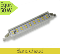 Ampoule led R7S 118 mm ultra fine, 7W, 120°, 500 lm, 3000k/4000k