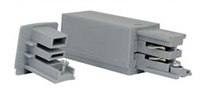 Connecteur pour rail, alimentation + fin, blanc/gris/noir 