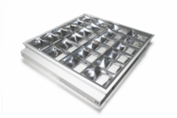 Réglette grille encastrable pour 4 tubes led de 600 mm 