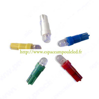 Ampoule led T5, 1 led, blanc, bleu, orange ou rouge 