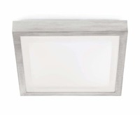 Plafonnier carré TOLA 3 - Gris 