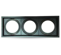 Support pour trois ampoules AR111, orientable, noir V-TAC