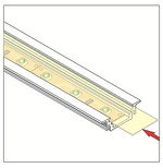 Vitre pour profilé Groove,Surface ou Corner 